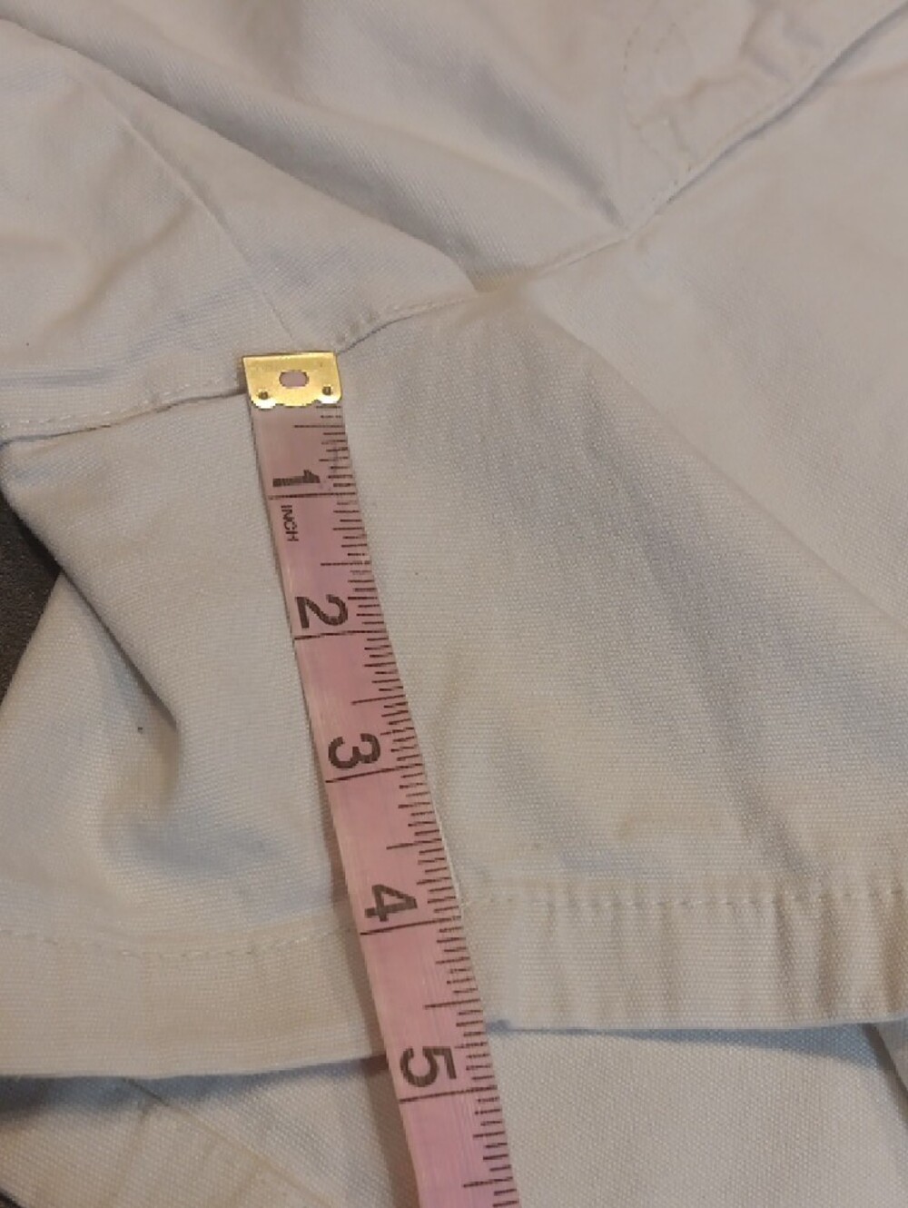 Ann Taylor Signature Fit White Denim Patch-Pocket Shorts - Picture 9 of 10